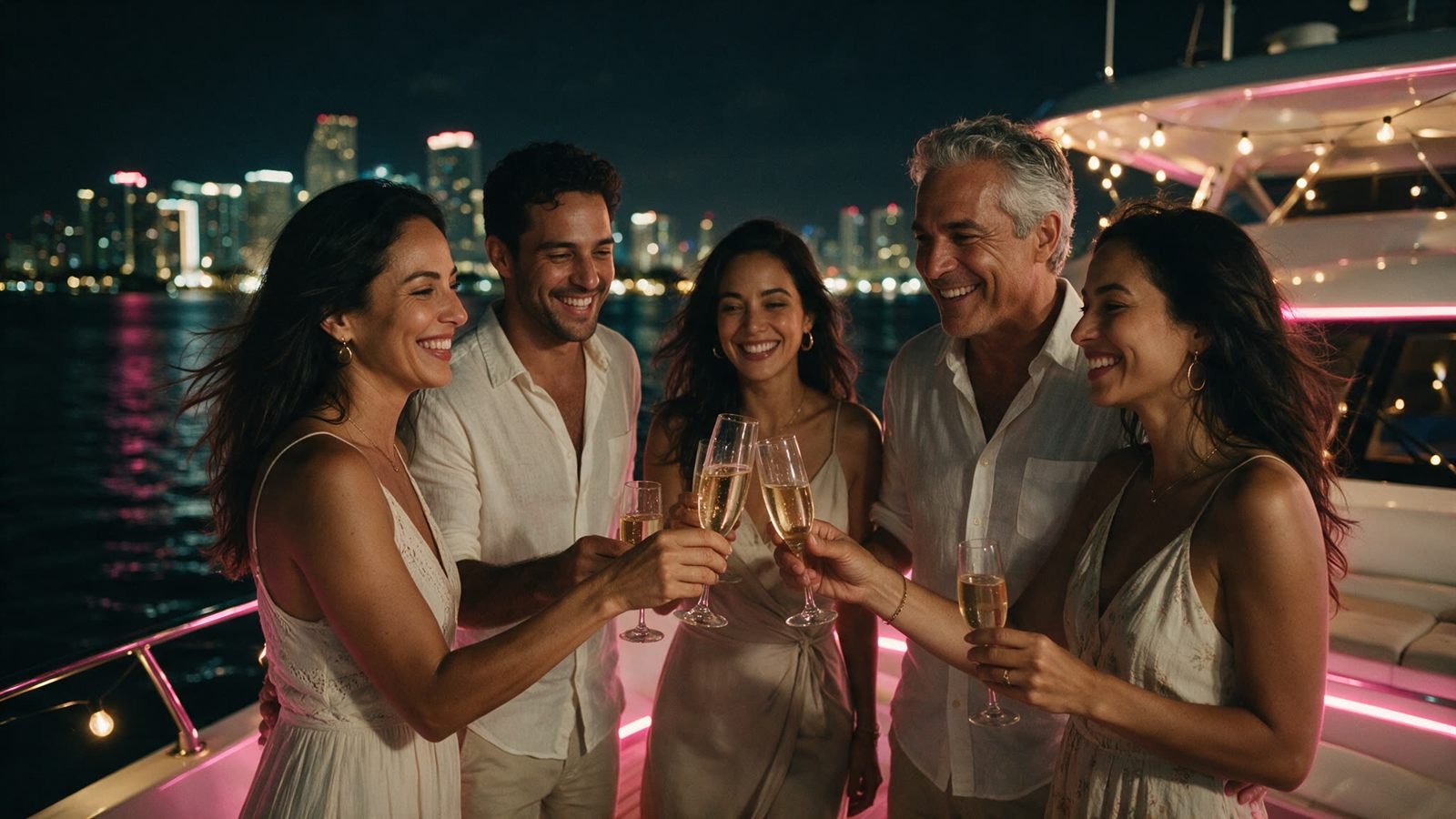 Día en yate por la bahía de Miami